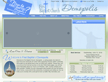 Tablet Screenshot of firstbaptistdemopolis.org